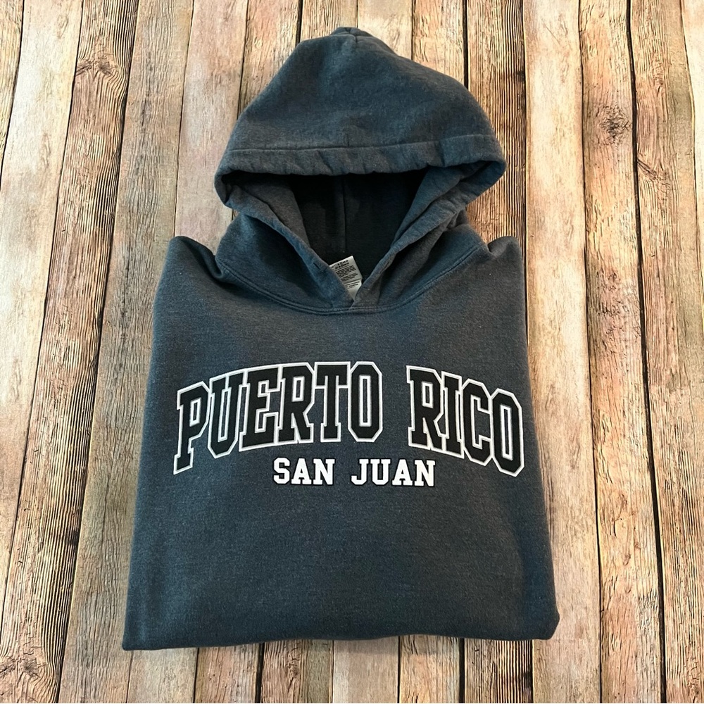 San Juan Puerto Rico mens long sleeve pullover hoodie sweatshirt | size XL - Picture 8 of 8